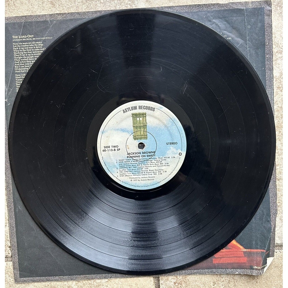 Jackson Browne "Running On Empty" 1977 Aust 1st.Press Excellent+++ Vinyl LP - Picture 7 of 15